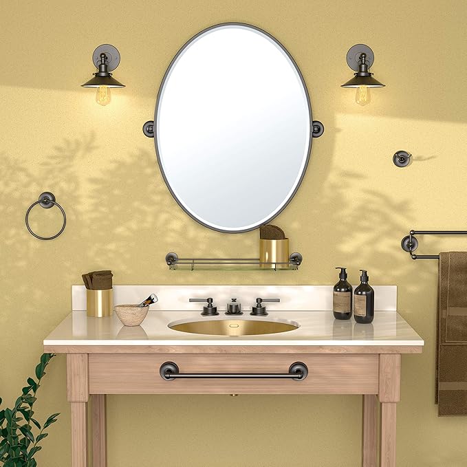 Gatco 5078MX Desinger II Towel Bar, 30 Inch, Matte Black/Wall Mounted Single Towel Holder