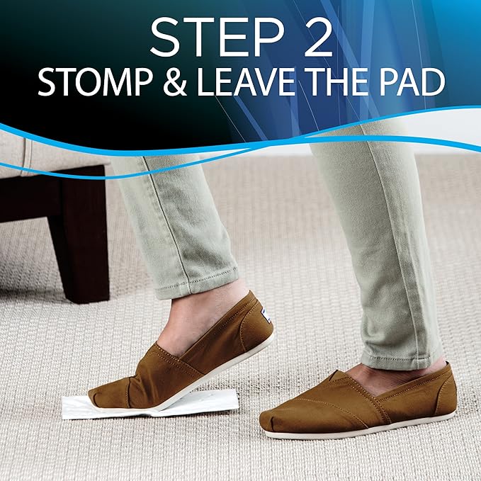 Bissell Stomp 'N Go Pet Lifting Pads + Oxy for Stain Removal on Carpet & Area Rug Cleaning, 40 Pack