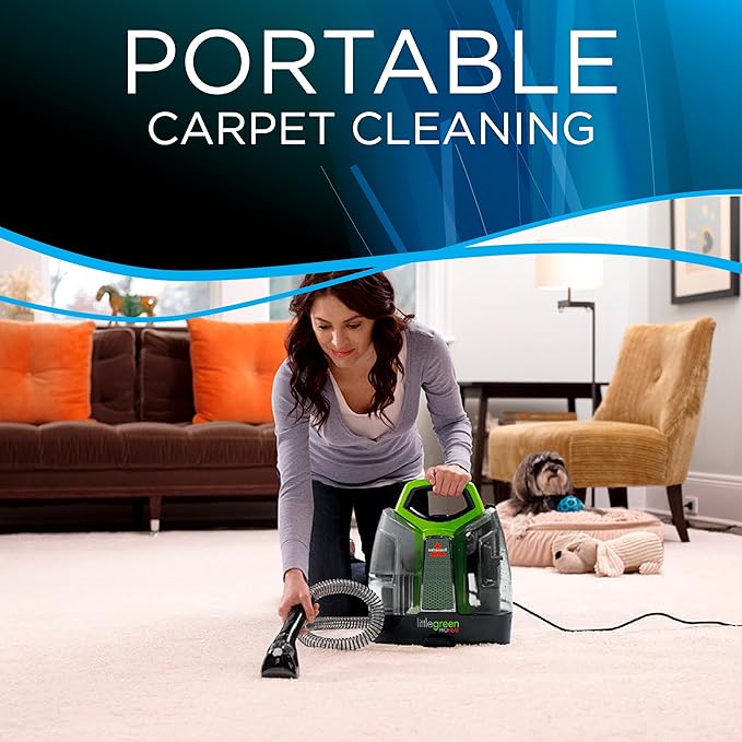 Bissell Little Green Original ProHeat Machine - Portable Carpet & Upholstery Steam Cleaner