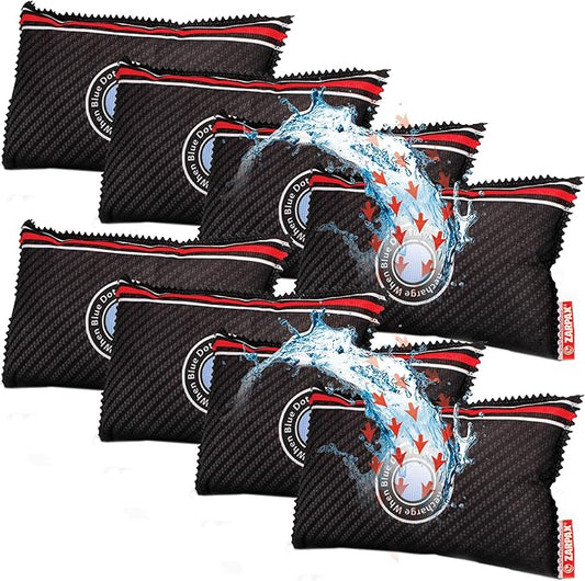 Reusable Car Dehumidifier Bag (8 Pack) Rechargeable Dehumidifier bags for Car, Trucks, and RVs - Prevent Damp & Moisture on Windscreens - Leakproof Moisture Absorber for Car and Home