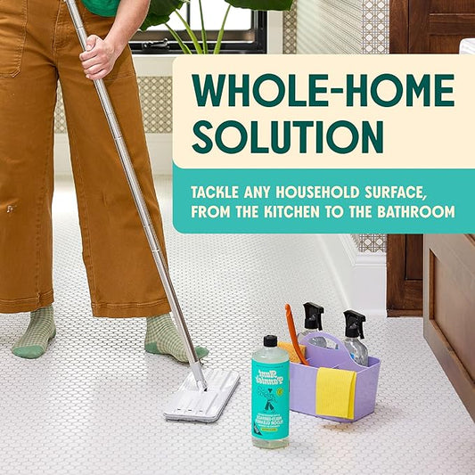 Aunt Fannie's Whole Home Cleaning Bundle: All Purpose Spray, Floor Cleaner, Glass & Window Cleaner, Multi-Surface Wipes, Carpet Refresher