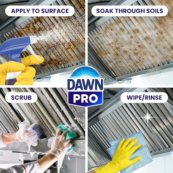 P&G Professional DAWN Kitchen Surface Degreaser - 32 Oz (Case of 6) - For Removing Tough Grease Found in Commercial Kitchens & Food Service (Packaging May Vary)