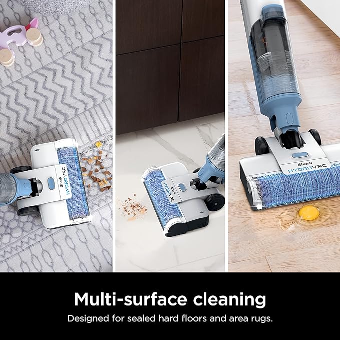Shark HydroVac 2-Pack Antimicrobial Brushroll* for All Sealed Hard Floors and Area Rugs, Replacement Brushrolls for All Hydrovac 3-in-1 Multi-Surface Cleaners, Purple, WDB2