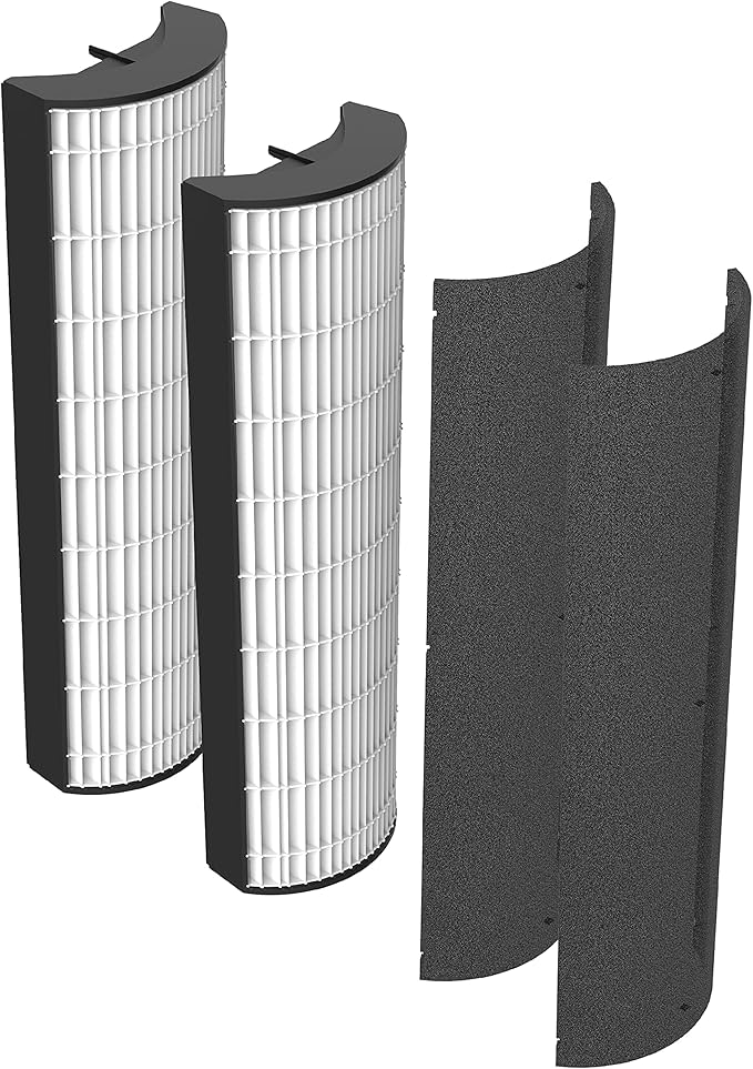 Pure Enrichment® Genuine 2-in-1 True HEPA Replacement Filter for the PureZone™ Elite 4-in-1 Air Purifier - 2 Pack (PEAIRTWR)