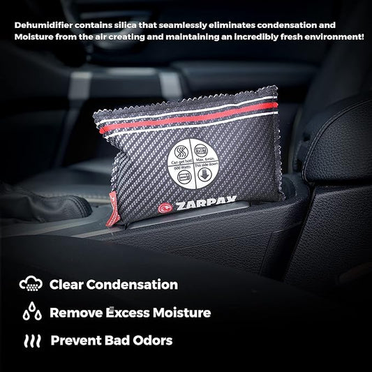 Reusable Car Dehumidifier Bag (1 Pack) Rechargeable Dehumidifier bags for Car, Trucks, and RVs - Prevent Damp & Moisture on Windscreens - Leakproof Moisture Absorber for Car and Home