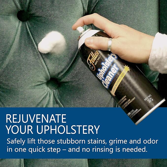 Fuller Brush Upholstery Cleaner – Foaming Multi-Surface Spray for Fabric, Carpet, Vinyl & Car Seats – Removes Stains & Odors Without Residue – Restores & Refreshes – 22 oz (Pack of 6)