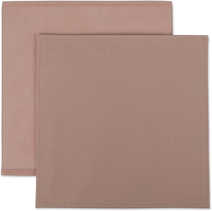 DII Non Woven Fabric Storage Bin Collection Collapsible Organizer Cube, Small Set, 11x11x11", Millennial Pink, 2 Count