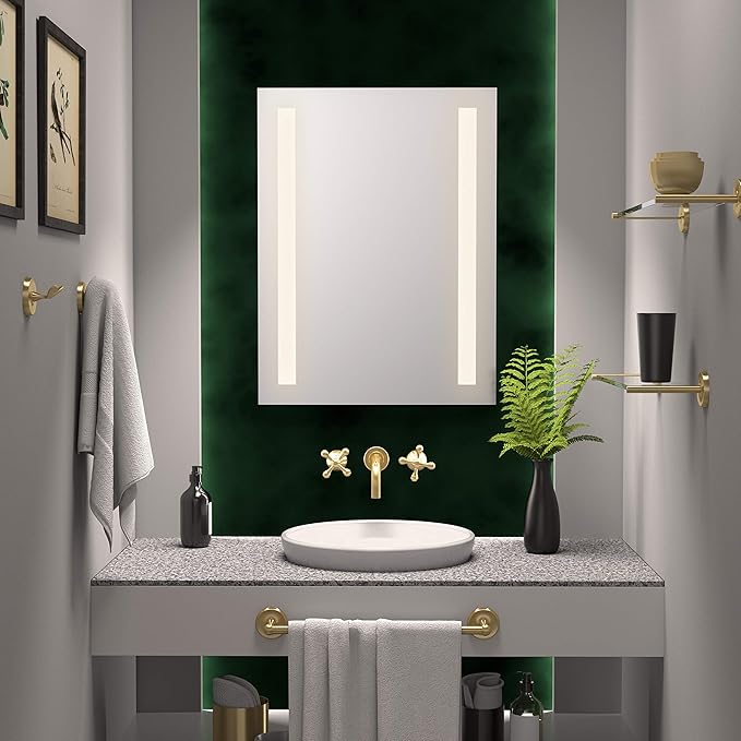 Gatco 5058 Designer II Towel Bar, 30 Inch, Brushed Brass/Wall Mounted Single Towel Holder