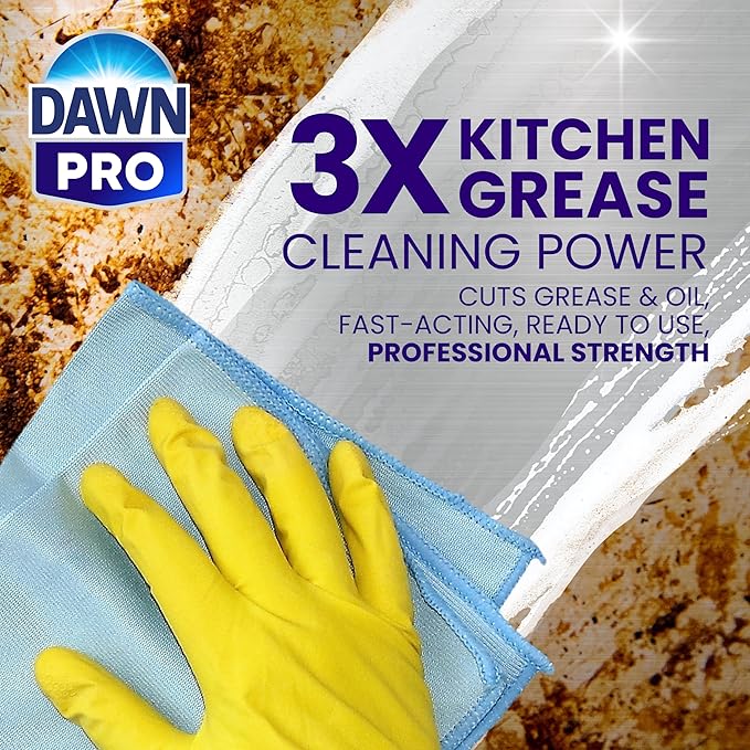 Dawn PRO Kitchen Surface Degreaser,Bulk Cleaning Spray for Oil and Grease Buildup in Commercial Kitchens,32 fl oz,(Pack of 12)