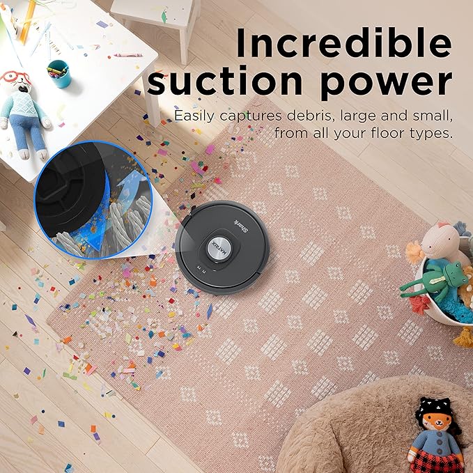 Shark R-RV2310AE Matrix Self Empty Robot Vacuum for Carpets & Hardfloors with 45-Day Capacity Self-Cleaning Bagless Base - Certified Refurbished