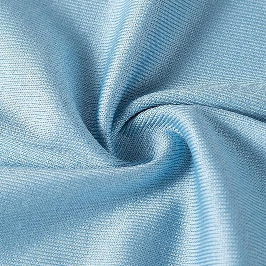 6 Pack Microfiber Glass Cleaning Cloth, 16 Inch X 16 Inch, Lint Free Quickly Clean Window, Glasses, Windshields, Mirrors, and Stainless Steel, Blue
