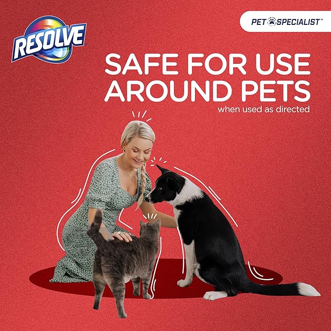 Resolve Pet Specialist Carpet Cleaner, Stain Remover and Odor eliminator, Floor and Upholstery Cleaner, refill for trigger, 60 oz
