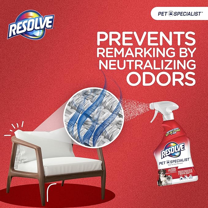 Resolve Pet Specialist Carpet Cleaner, Stain Remover and Odor eliminator, Floor and Upholstery Cleaner, refill for trigger, 60 oz