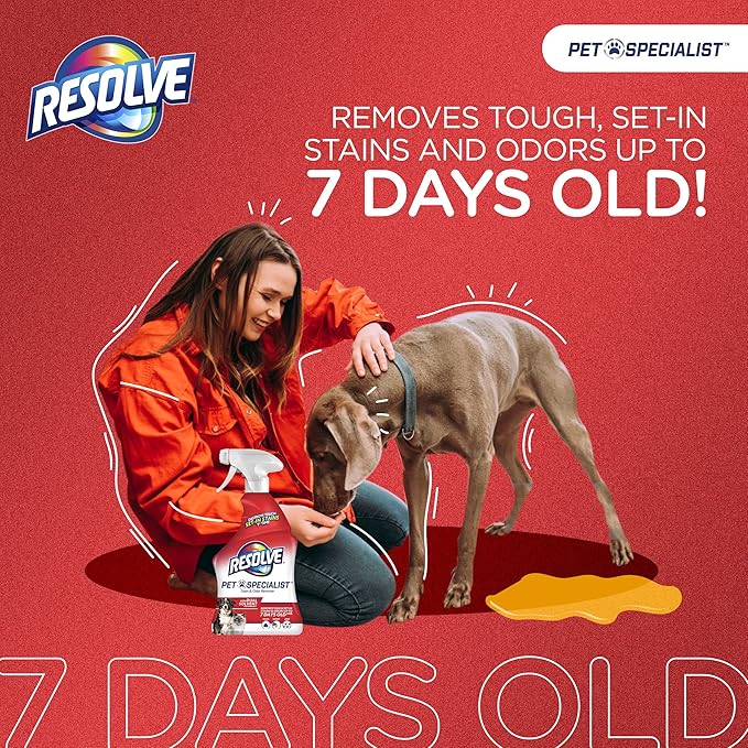 Resolve Pet Specialist Carpet Cleaner, Stain Remover and Odor eliminator, Floor and Upholstery Cleaner, refill for trigger, 60 oz