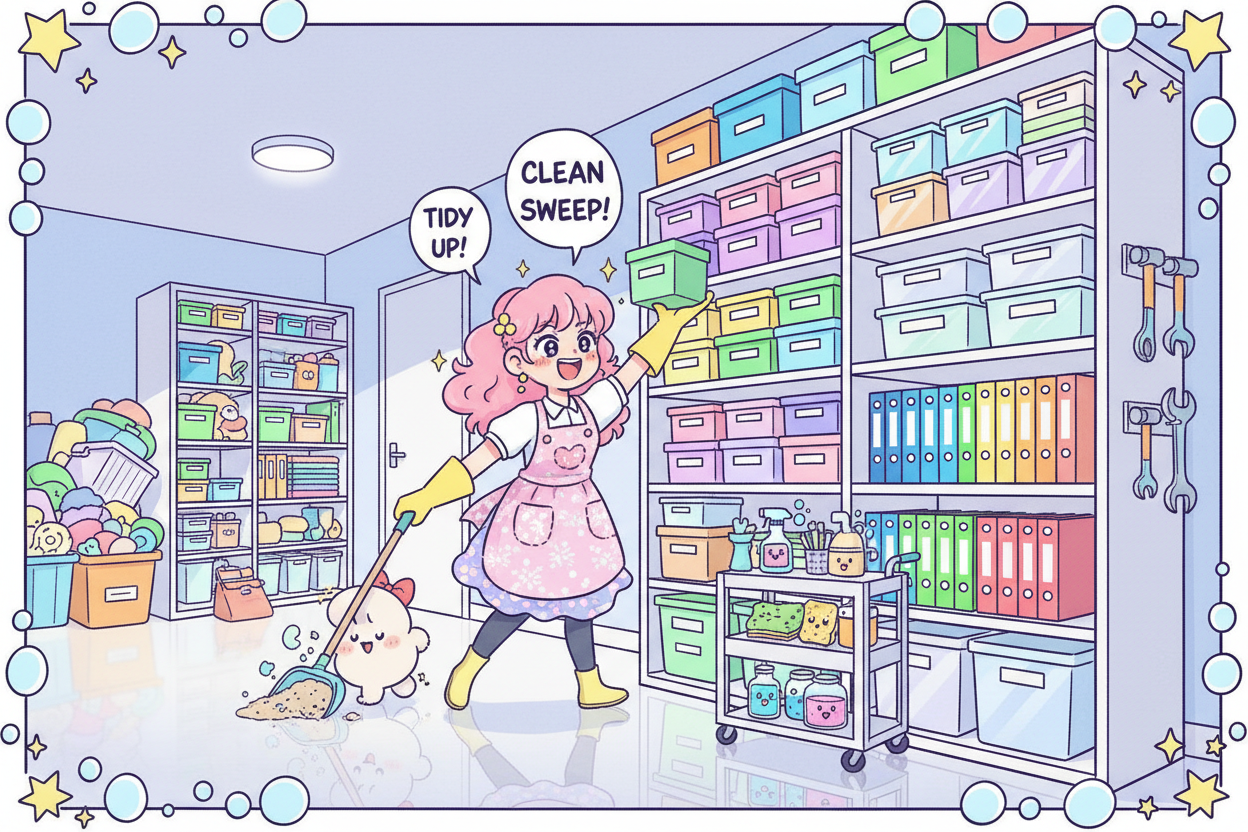 Cleaning Storage 만화이미지